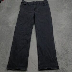 Hudson Jeans Womens 12 Black Denim Straight Cotton Casual Preppy